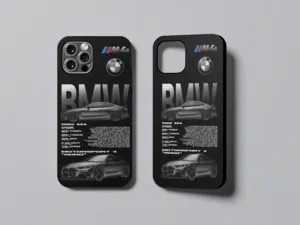 Coque en silicone pour iPhone BMW en Noir Style